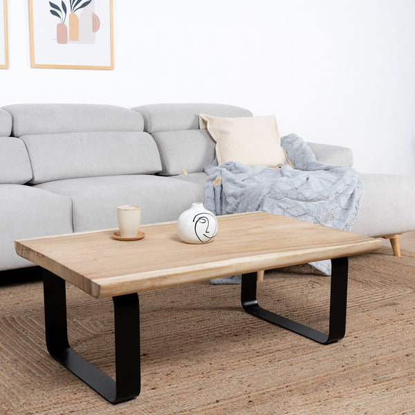 PACK COFFEE TABLE NAYI + BLACK SIDE TABLE