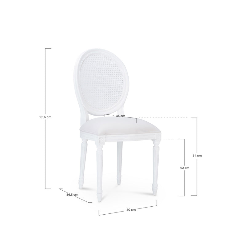 Muebles varios: Mesa redonda Vivian Color blanco mate, diámetro 100 o 120  cm también disponible con sillas