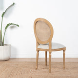 PACK 4 ROUNDED BEIGE CHAIRS 
