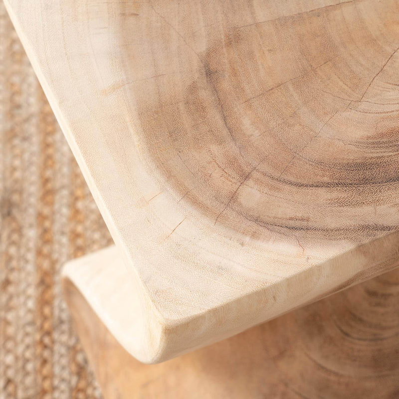 Slide Mesa auxiliar madera natural