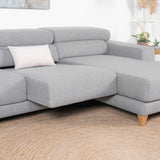 Wera sofá deslizante gris claro