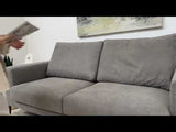 Velis sofá chaise longue color gris cálido